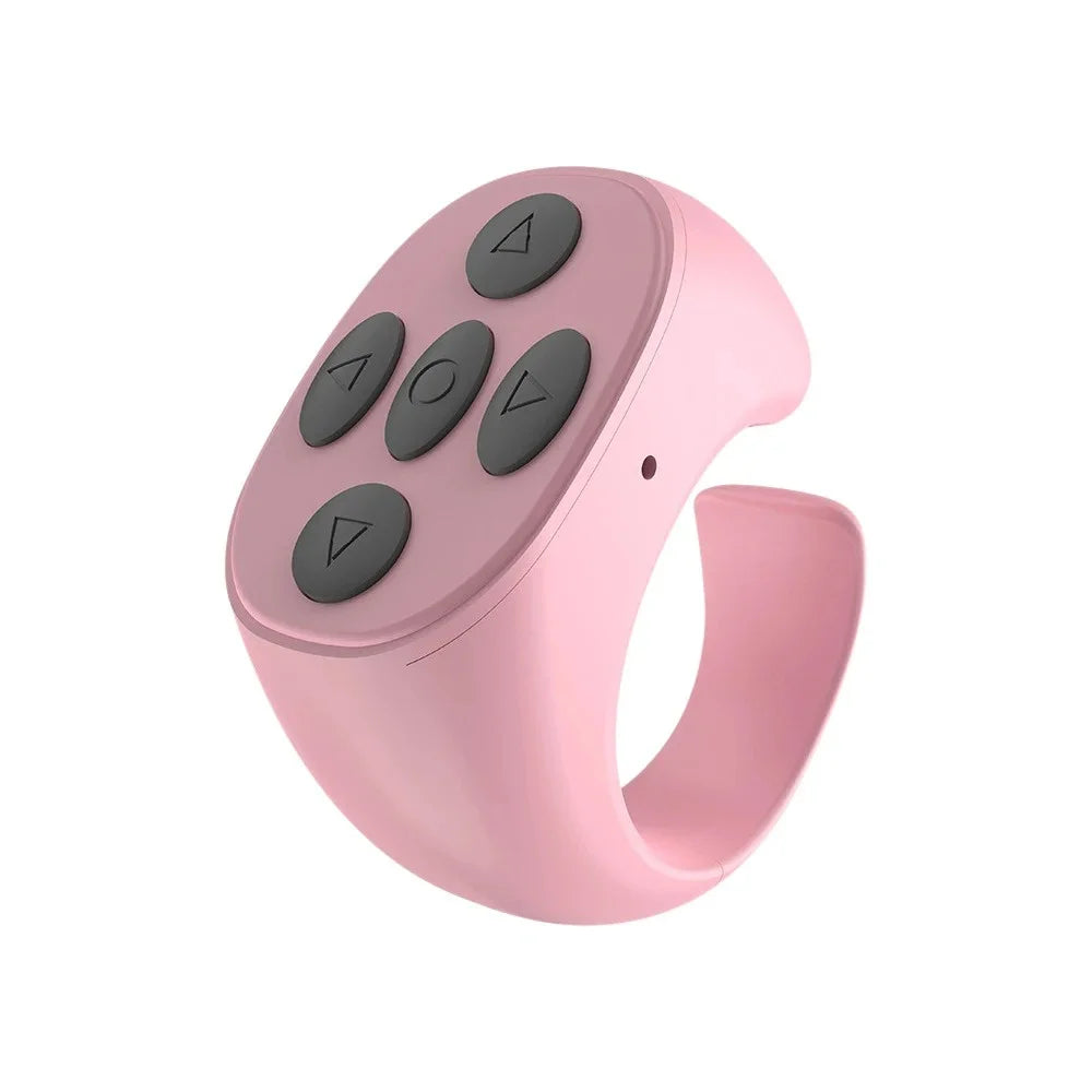Bluetooth Ring Remote – TikTok Selfie & Page Turner Controller Peaceful Pleasures Health and Wellness Pink