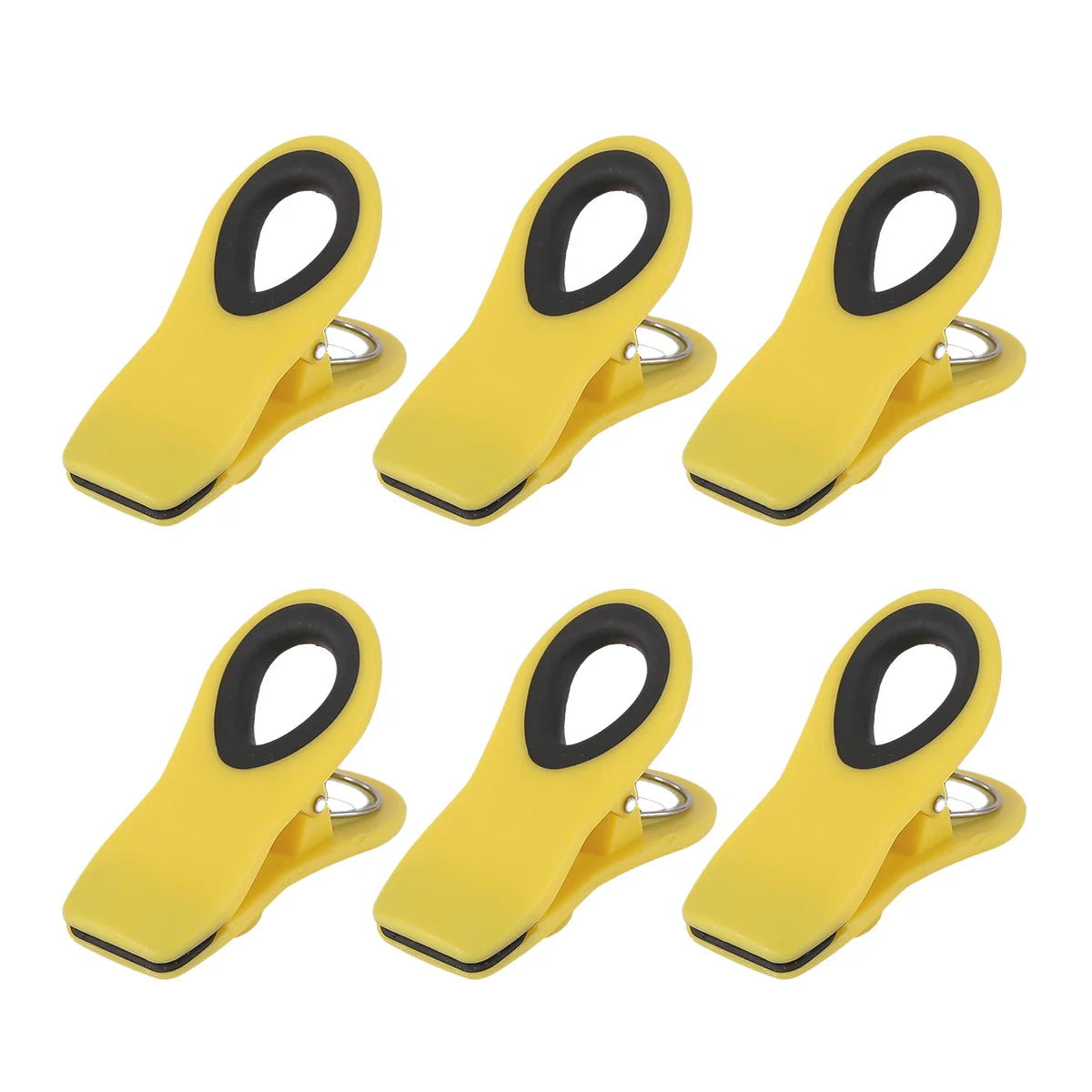 4/6/10 Pack Chip Clips, Magnetic Bag Clips with Air Tight Seal for Food Storage, Multicolor Peaceful Pleasures Health and Wellness 6pcs Yellow