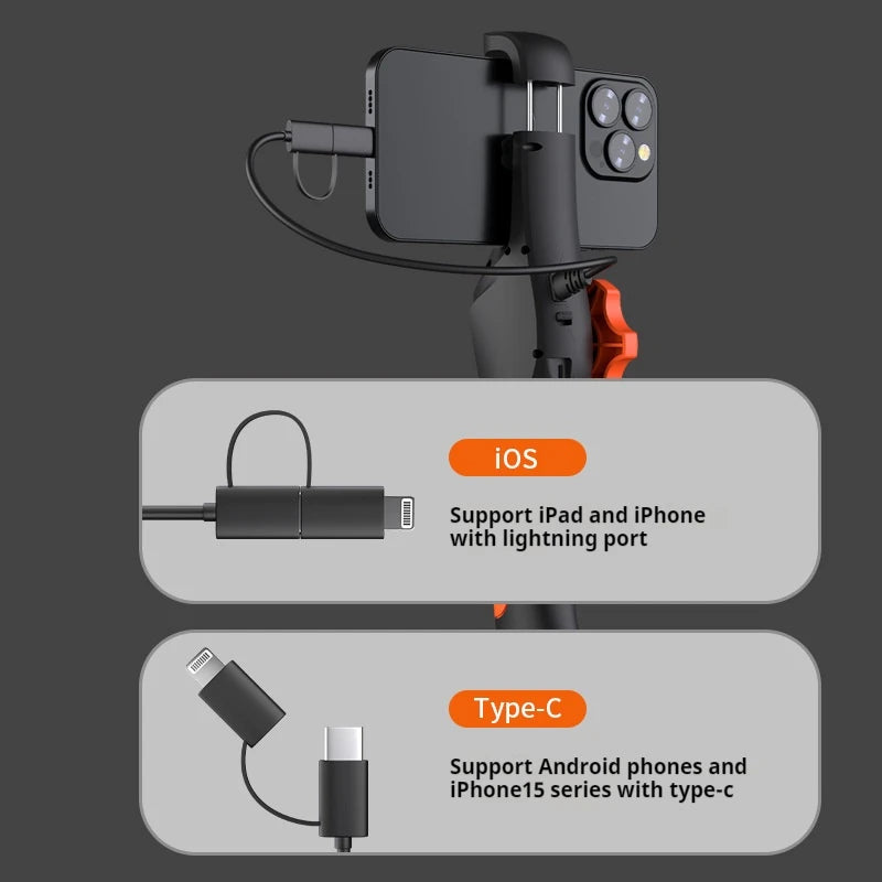 Industrial Endoscope Camera Single Lens Pipe Inspection Borescope for Checking Car Sewer Peaceful Pleasures Health and Wellness