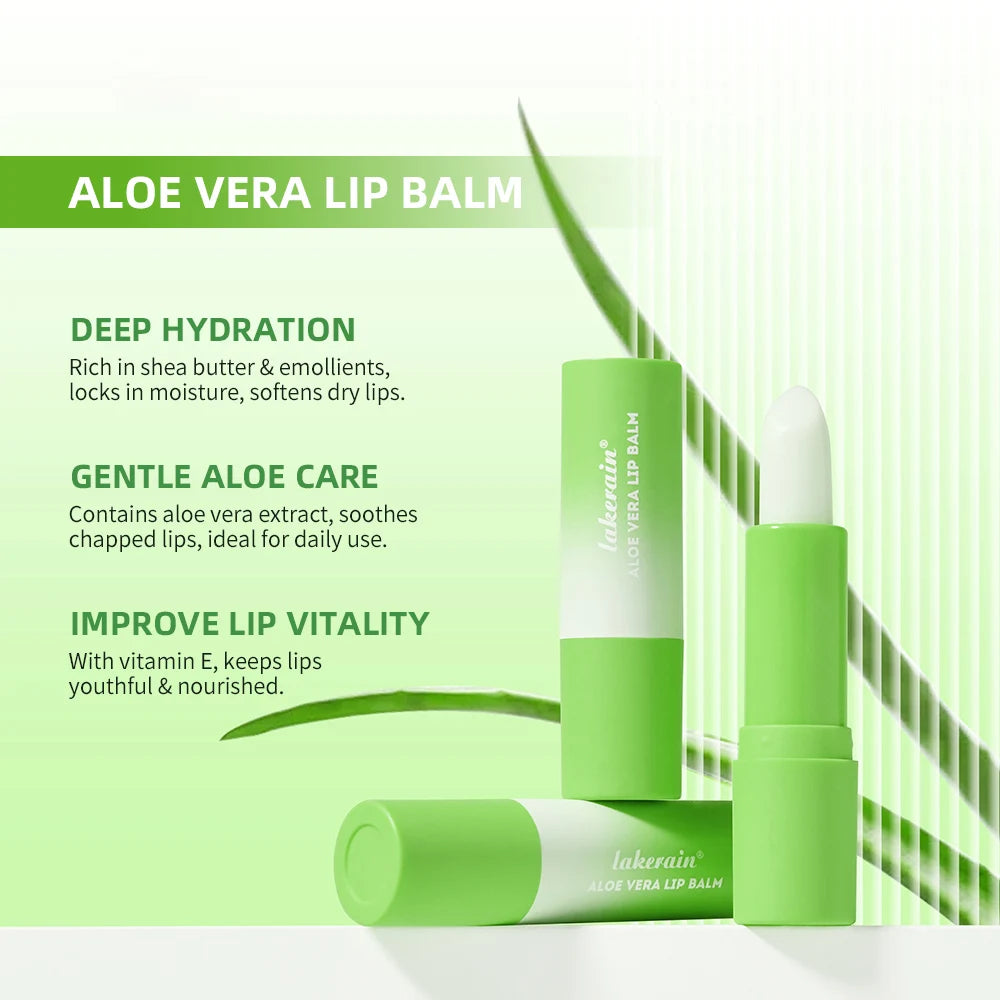 Lip Aloe Balm Nourishing, Refreshing, Hydrating and Moisturizing Preventing Cracking and Repairing Lips Gentle Non Irritating Peaceful Pleasures Health and Wellness
