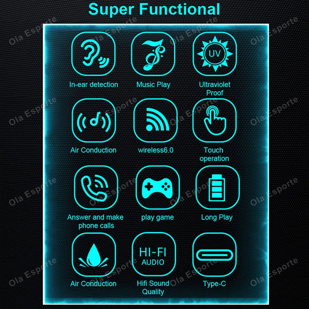 2026 Smart Audio Glasses Touch Open Listening Design Lightweight Ultra Clear Sound Quality Bluetooth Call Waterproof Glasses New Peaceful Pleasures Health and Wellness