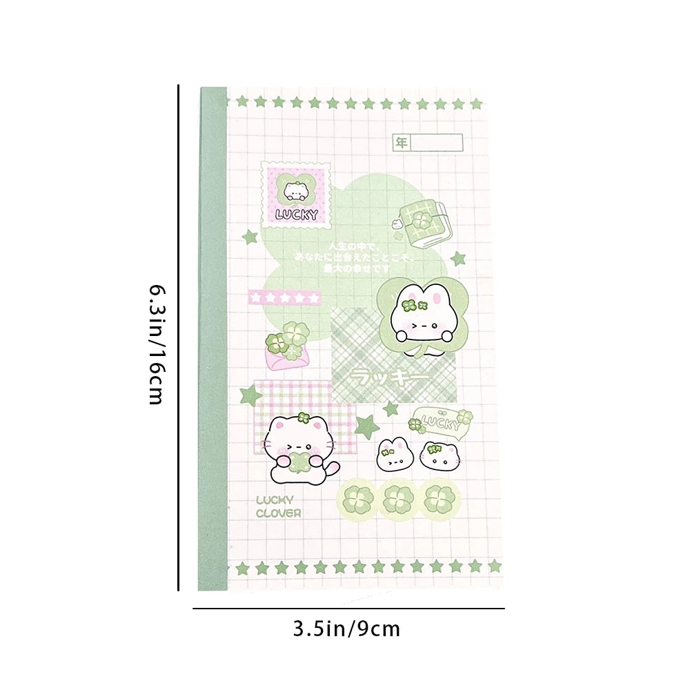 Four Leaf Star Language Handbook Korean Simple Cartoon Beauty Collage