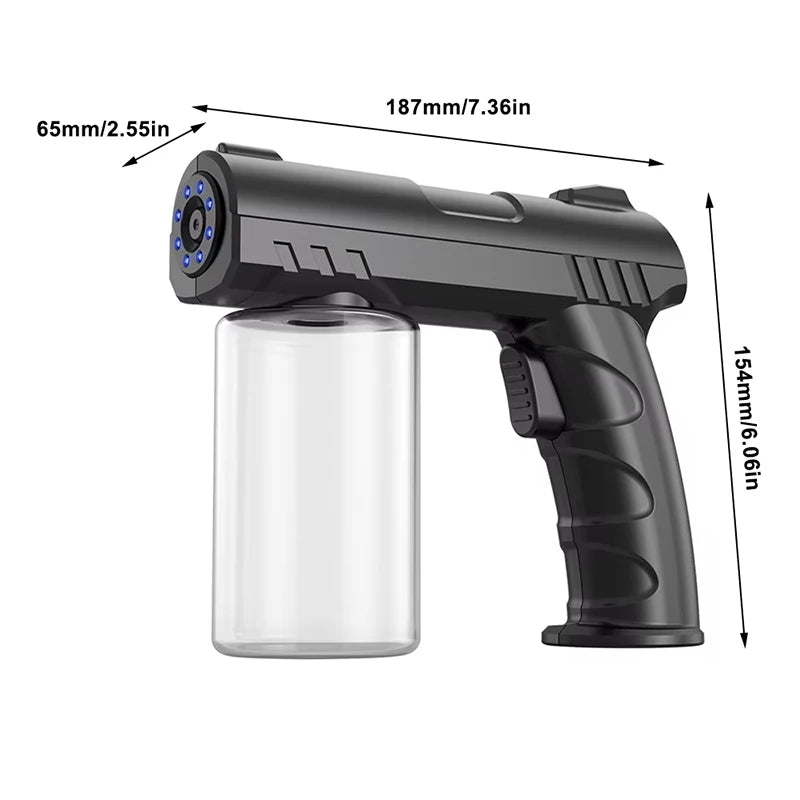 2026 Flash Sale Style 280ML Barber Sprayer Bottle Wireless Electric USB Nano Blue Light Steam Spray Gun Garden House Peaceful Pleasures Health and Wellness