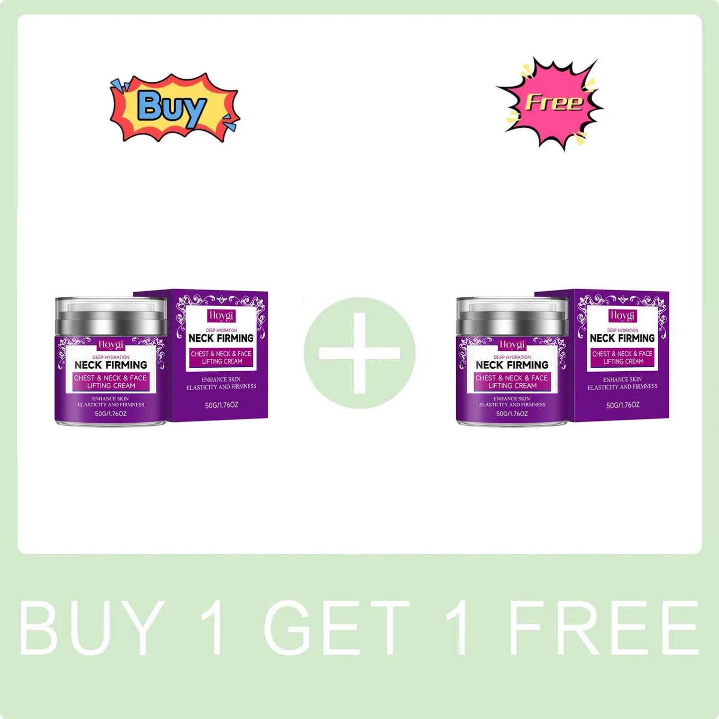 Neck Firming Cream for Chest & Neck & Face Lifting Tightening Fade Fine Lines Enhances Skin Elasticity Moisturizing Smooth Cream Peaceful Pleasures Health and Wellness Buy 1 Get 1 Free