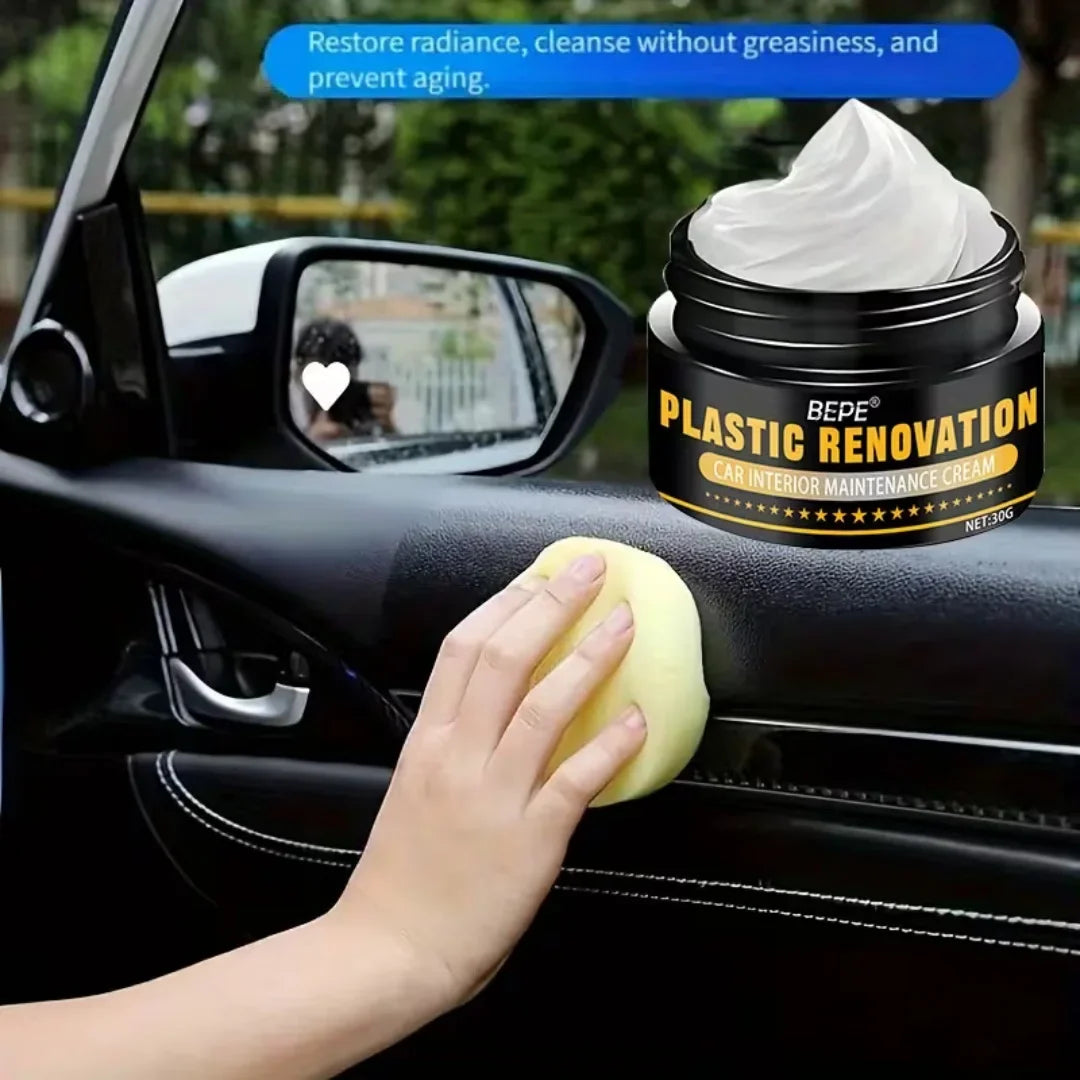 Plastic & Leather Renovation Cream – Car Interior Restorer