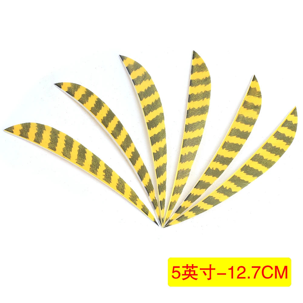 5-Inch Turkey Feather Arrow Fletchings Natural DIY Archery
