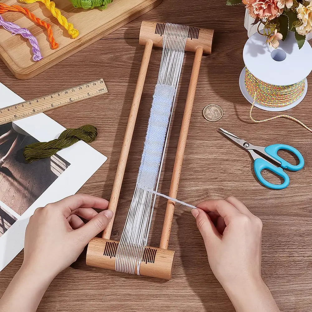 Rectangular Wooden Weaving Bobbin | Hand Loom Thread Winding Tool Weaving Bobbin Tool Peaceful Pleasures Health and Wellness