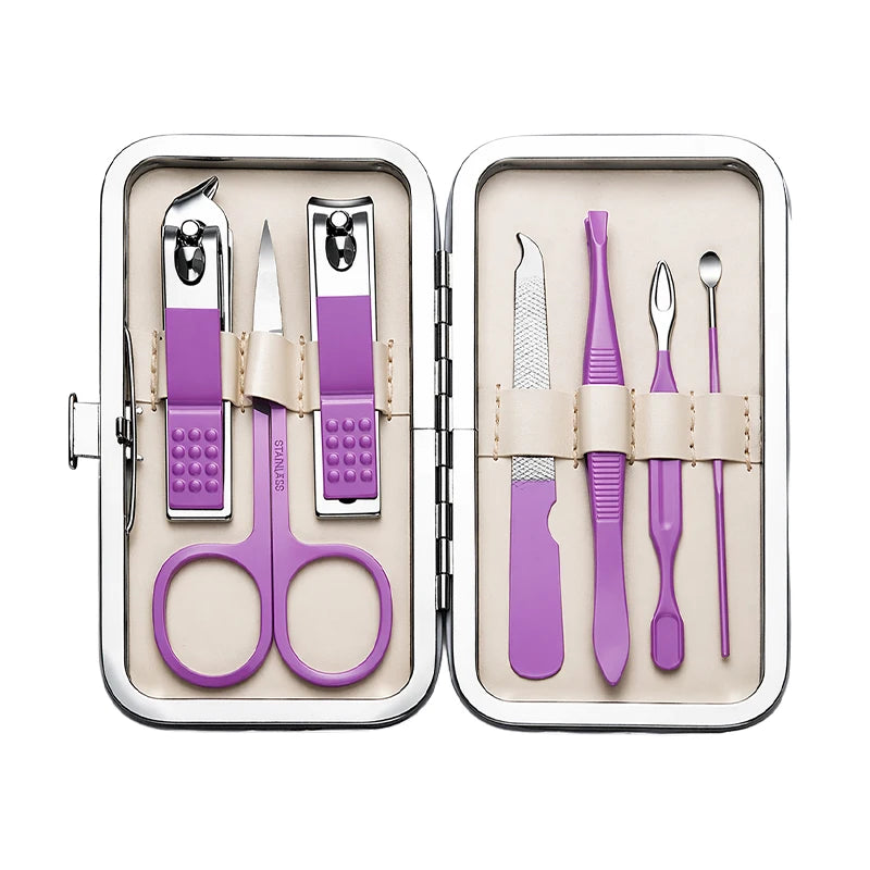 7-Piece Nail Clipper Set with Travel Case | Stainless Steel