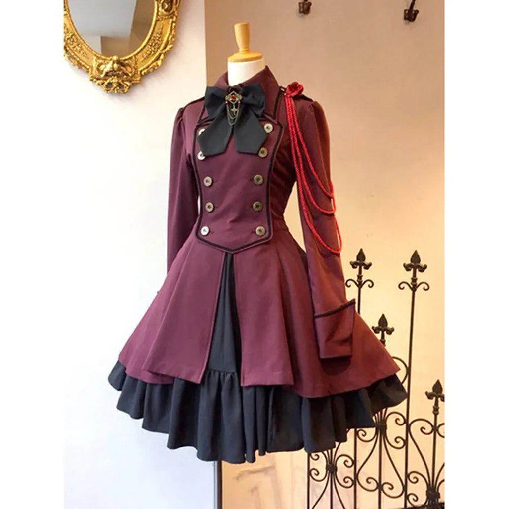 Women's Medieval Gothic Lolita Dress – Vintage Cosplay Costume