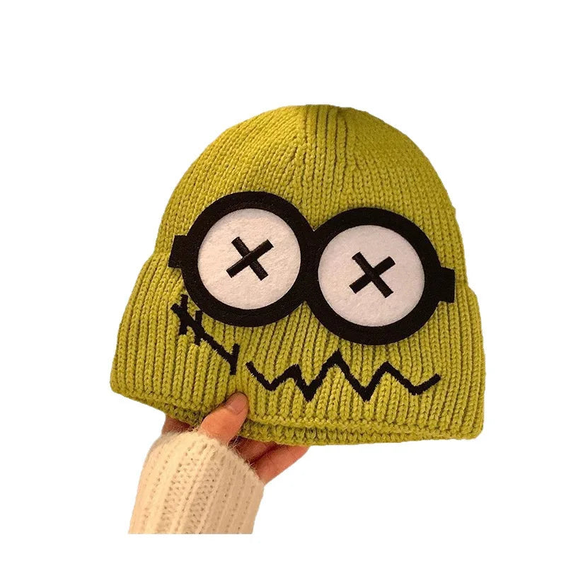 Cute Cartoon Knit Beanie | Funny Warm Winter Hat for Women