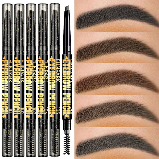 FUNPARK Waterproof Double-Head Eyebrow Pencil – 5 Colors Eyebrow Pencil Oasis Select