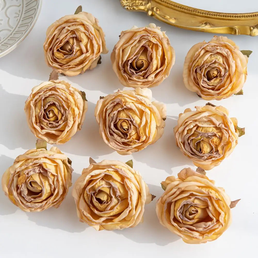 Silk Rose Artificial Flowers – Wedding, Home & Garden Decor Artificial Silk Flowers Peaceful Pleasures Health and Wellness color15 3pcs