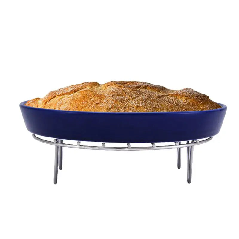 Round Cooling Rack 6/7/8 Inch Stainless Steel Cooking Steaming Roasting Rack for Oven Pot Air fryer Pressure Cooker Cake Pan Peaceful Pleasures Health and Wellness