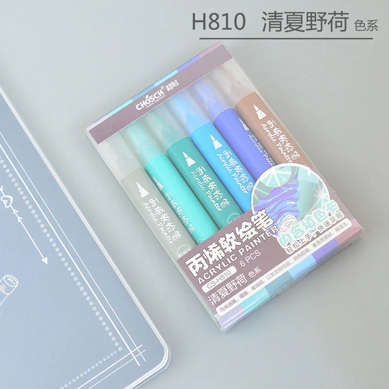 Soft Tip Acrylic Painting Pen DIY Student Art Hand Animation Design