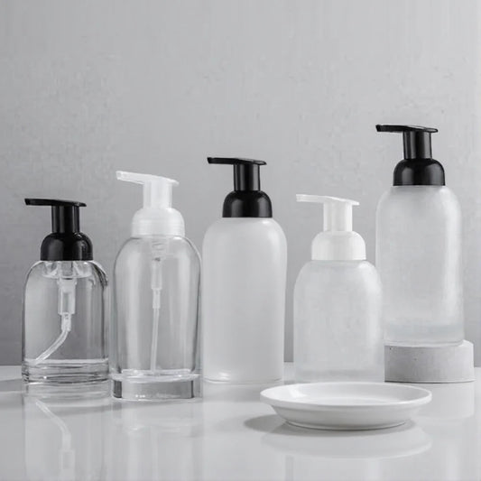 Glass Foam Pump Bottle 250ml & 375ml | Refillable Dispenser Foam Pump Dispenser Oasis Select