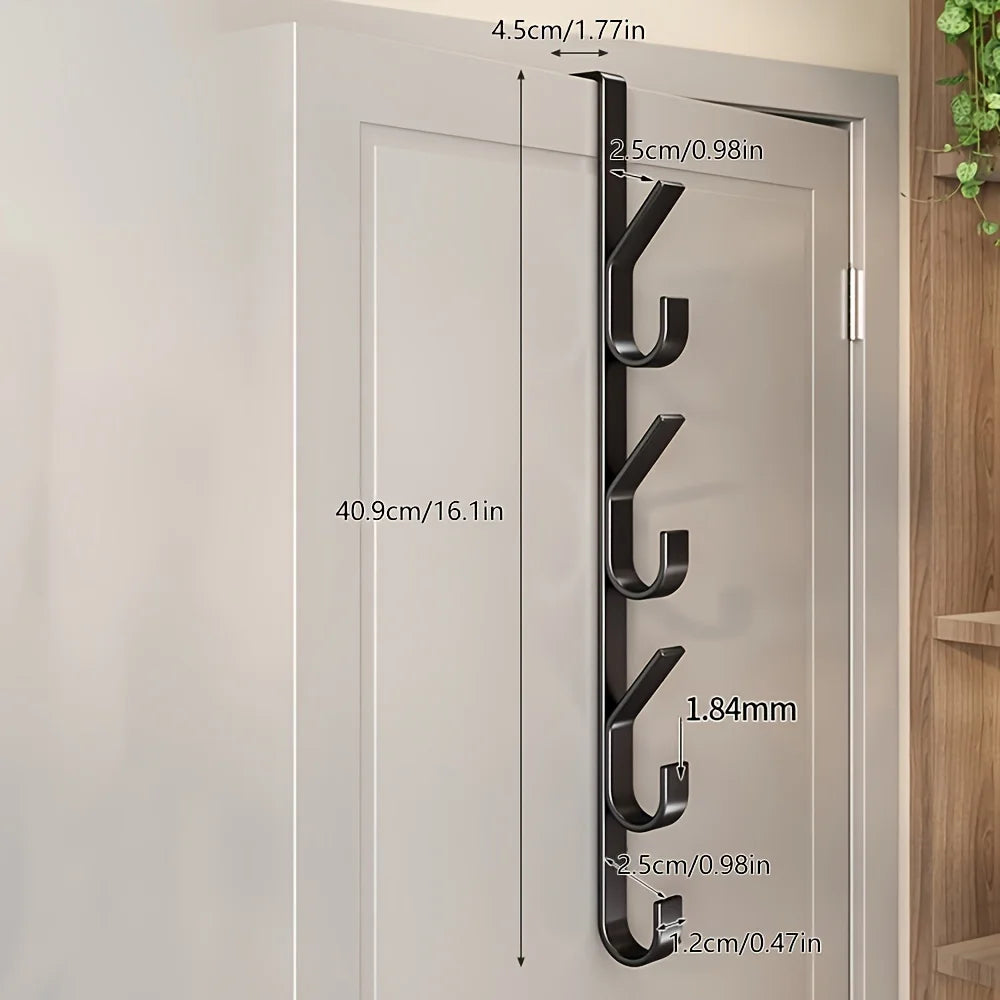 Easy Installation Door Hook-Strong Metal Coat Rack, Suitable for Clothes, Hats and Bags-Space Saving Design, Suitable for Bedroo Peaceful Pleasures Health and Wellness