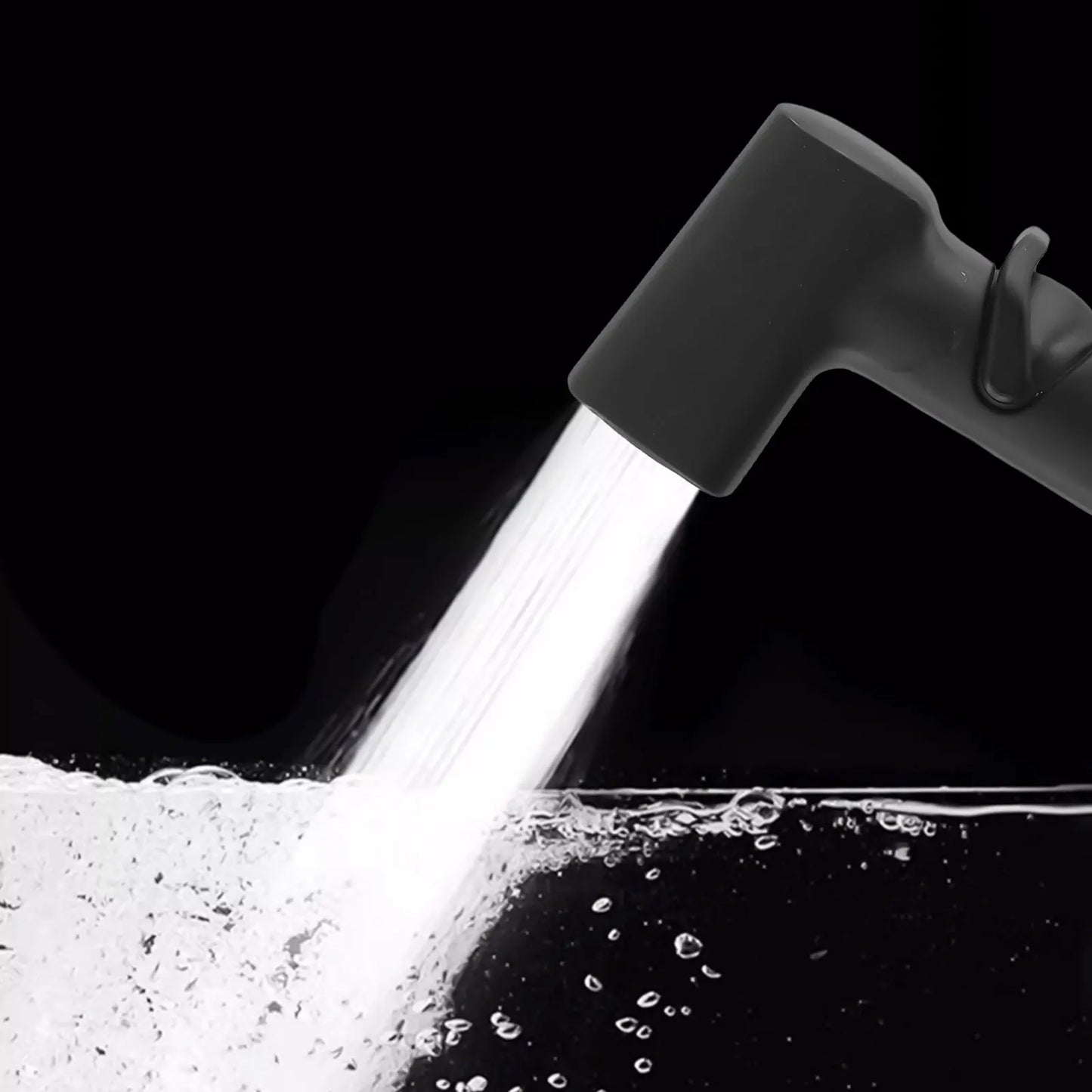 VIBRATITE Black High-Pressure Handheld Bidet Sprayer