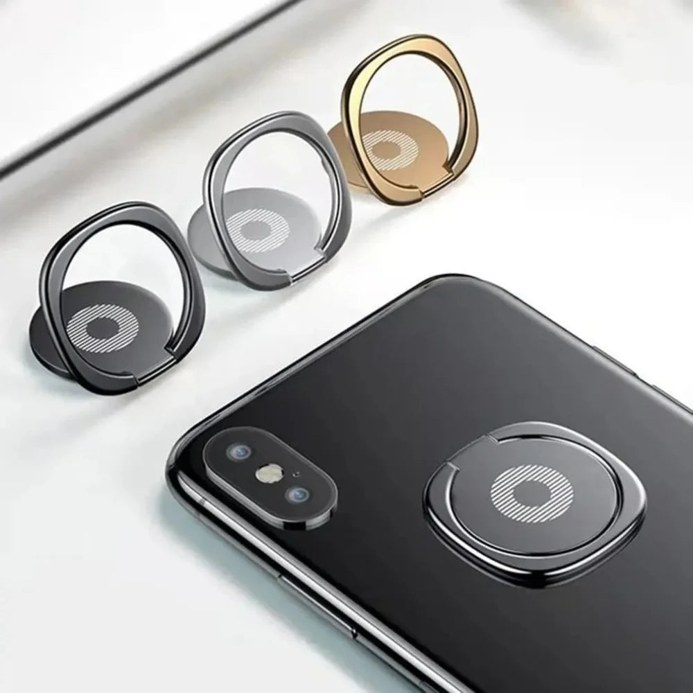 Ultra Thin Metal Phone Ring Holder 360° Finger Grip & Stand