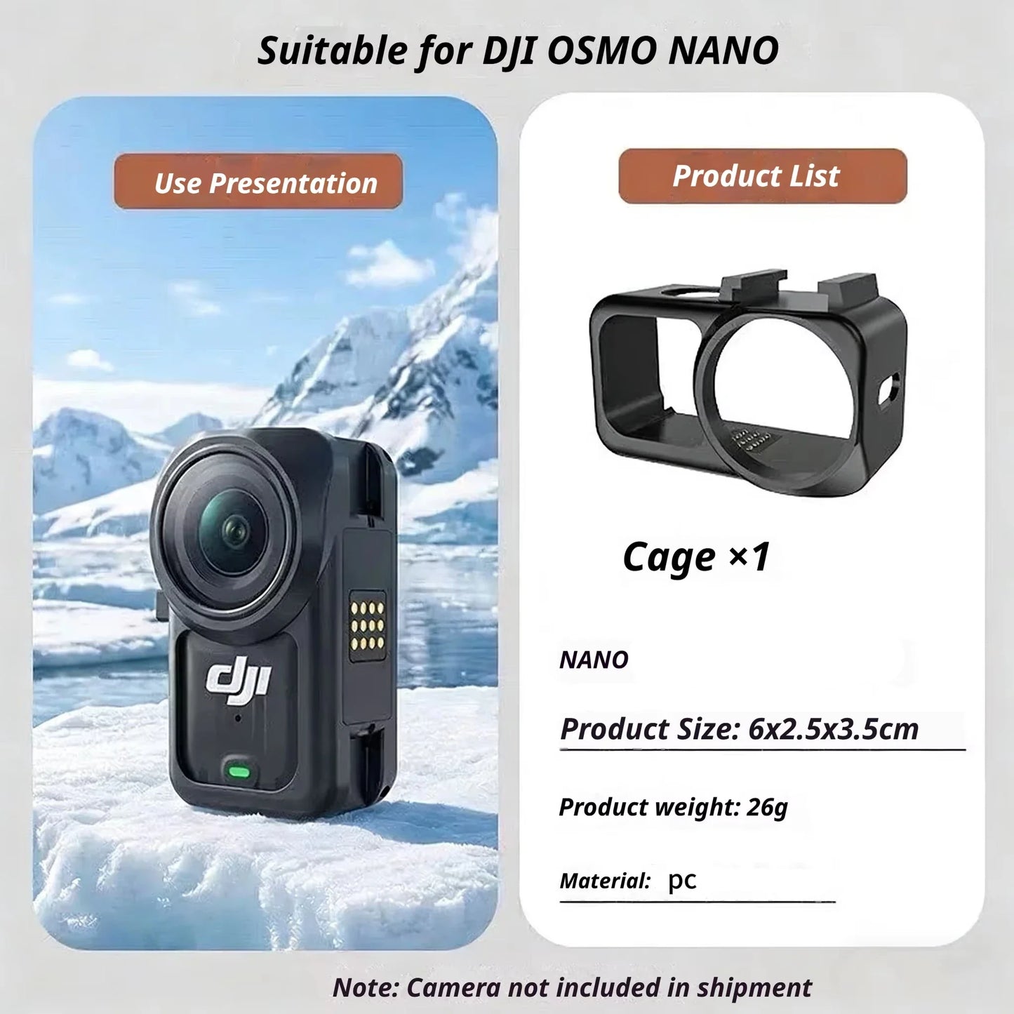 Quick-Release Protective Frame Case for DJI Osmo Pocket Nano