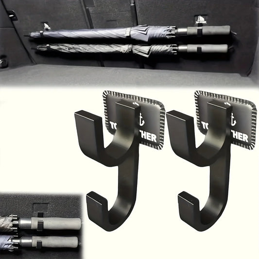 Car Umbrella Hook, Universal Trunk Hooks Umbrellas Mount, Universal Car Trunk Umbrella Holder, Auto Accessories No Drilling Peaceful Pleasures Health and Wellness