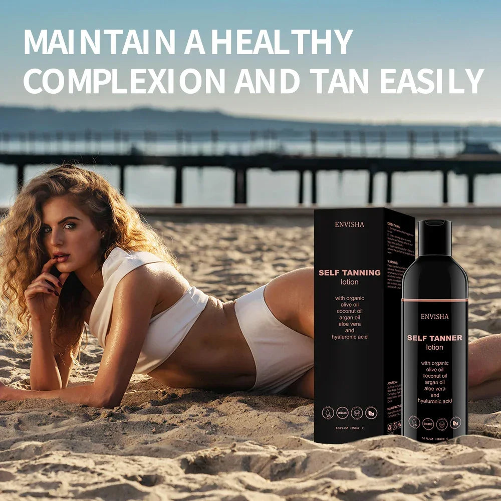 ENVISHA Organic Self Tanning Lotion – 300ml Self Tanner ENVISHA