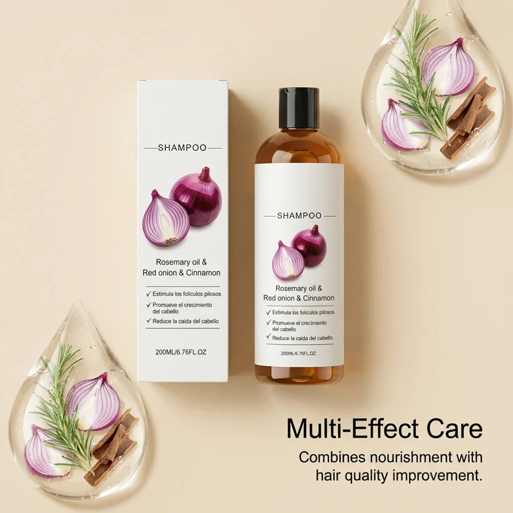 Red Onion & Rosemary Shampoo for Hair Growth & Hair Loss
