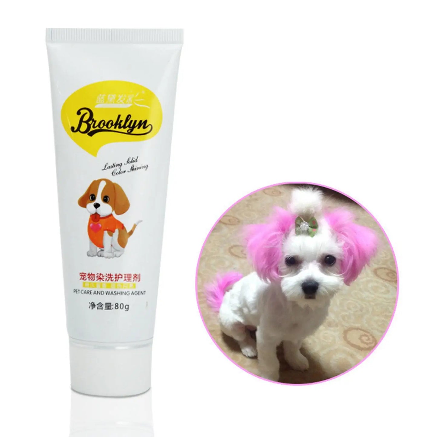 Dog Hair Dye Safely Grooming Lightweight Pet Care Professional Hair Dye Coloring Peaceful Pleasures Health and Wellness light violet