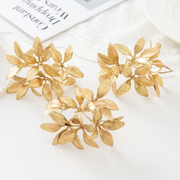 Artificial Golden Pine Picks | Wedding & Home Decor – 5/10 Pcs