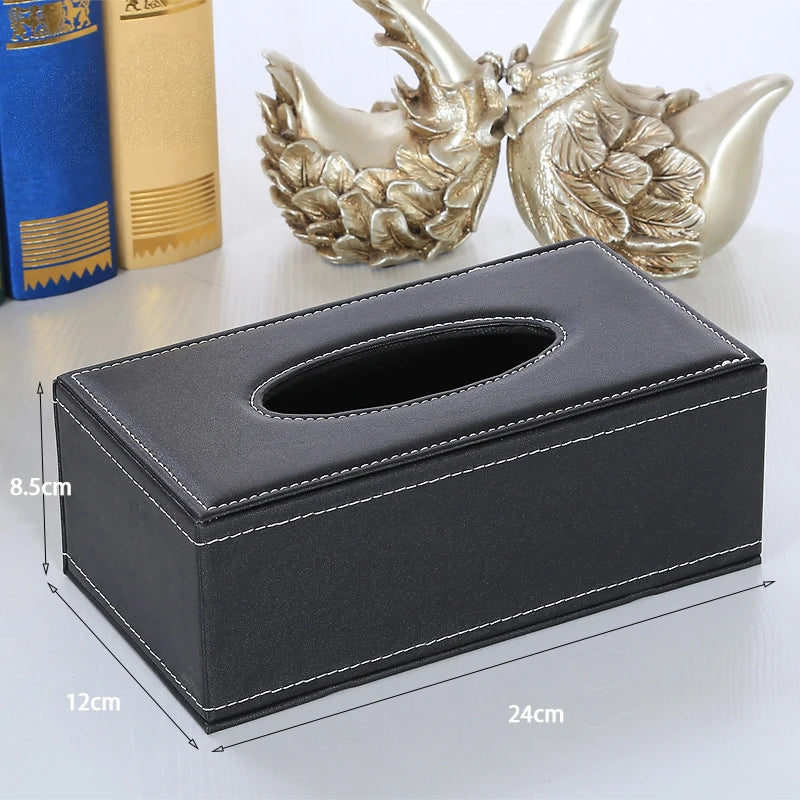 Leather Tissue Box Cover – Car & Home Anti-Moisture Dispenser