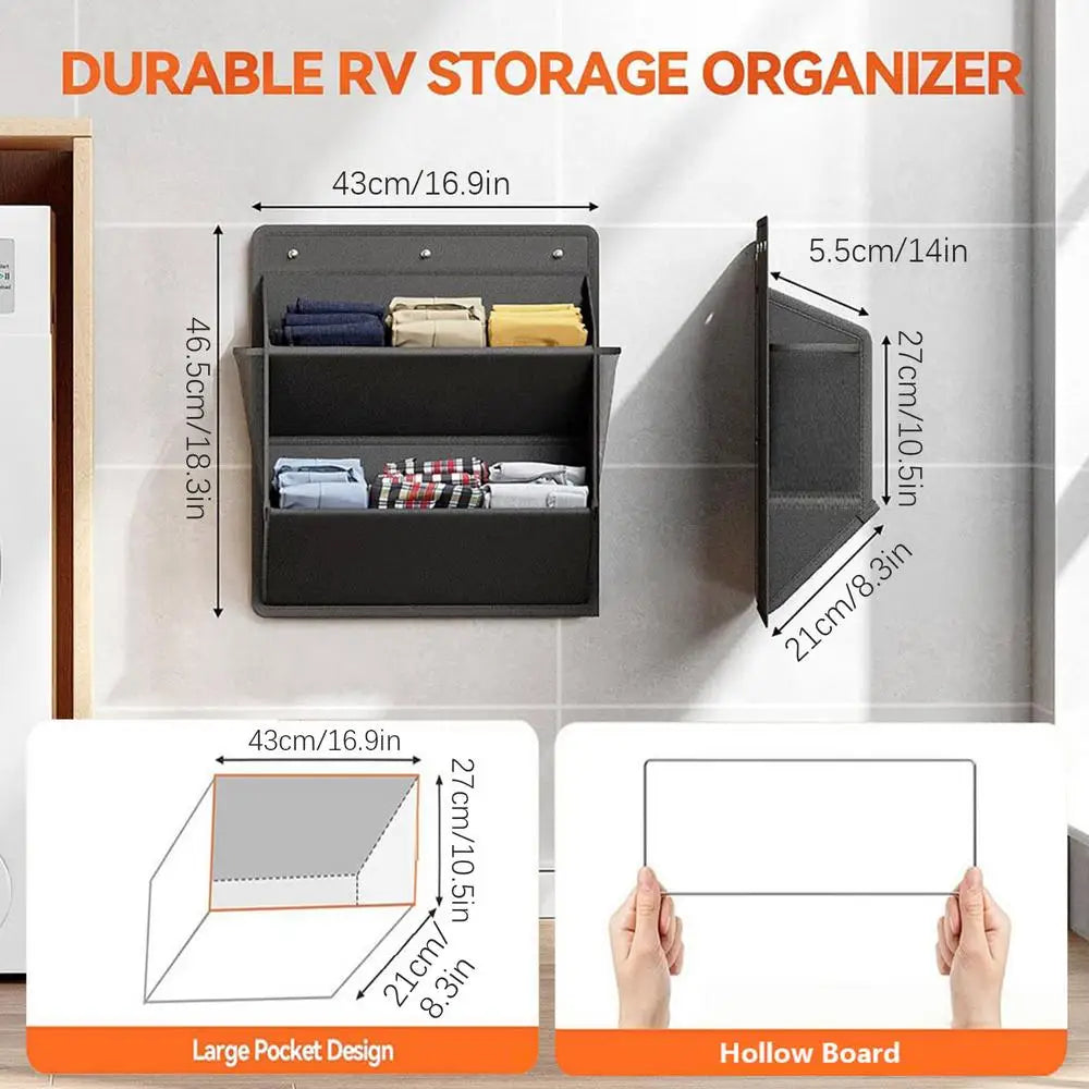 RV Shoe Storage Hanging Organizer Bag with Pockets | Door Rack Hanging Shoe Organizer Peaceful Pleasures Health and Wellness Black