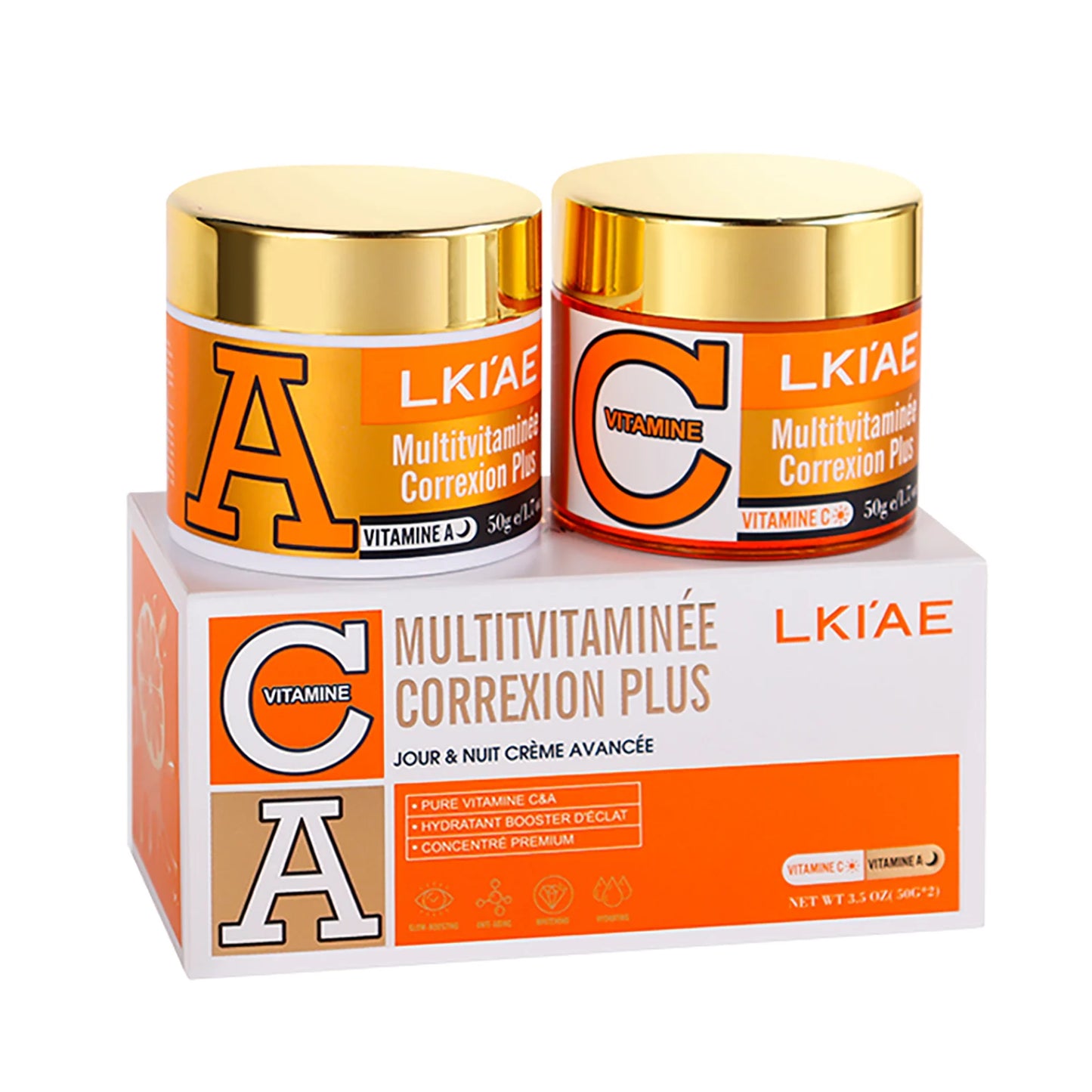 AILKE Vitamin C & A Brightening Day & Night Face Cream Set