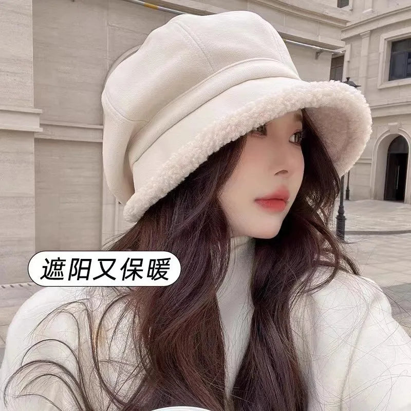 Women's Winter Fleece Bucket Hat – Warm One Size Fisherman