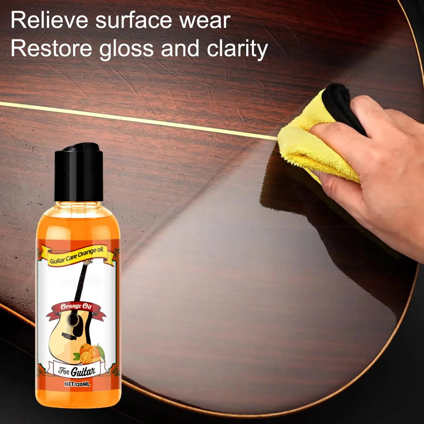 Guitar Fretboard Oil Cleaning Kit 120ml – Wood Conditioner