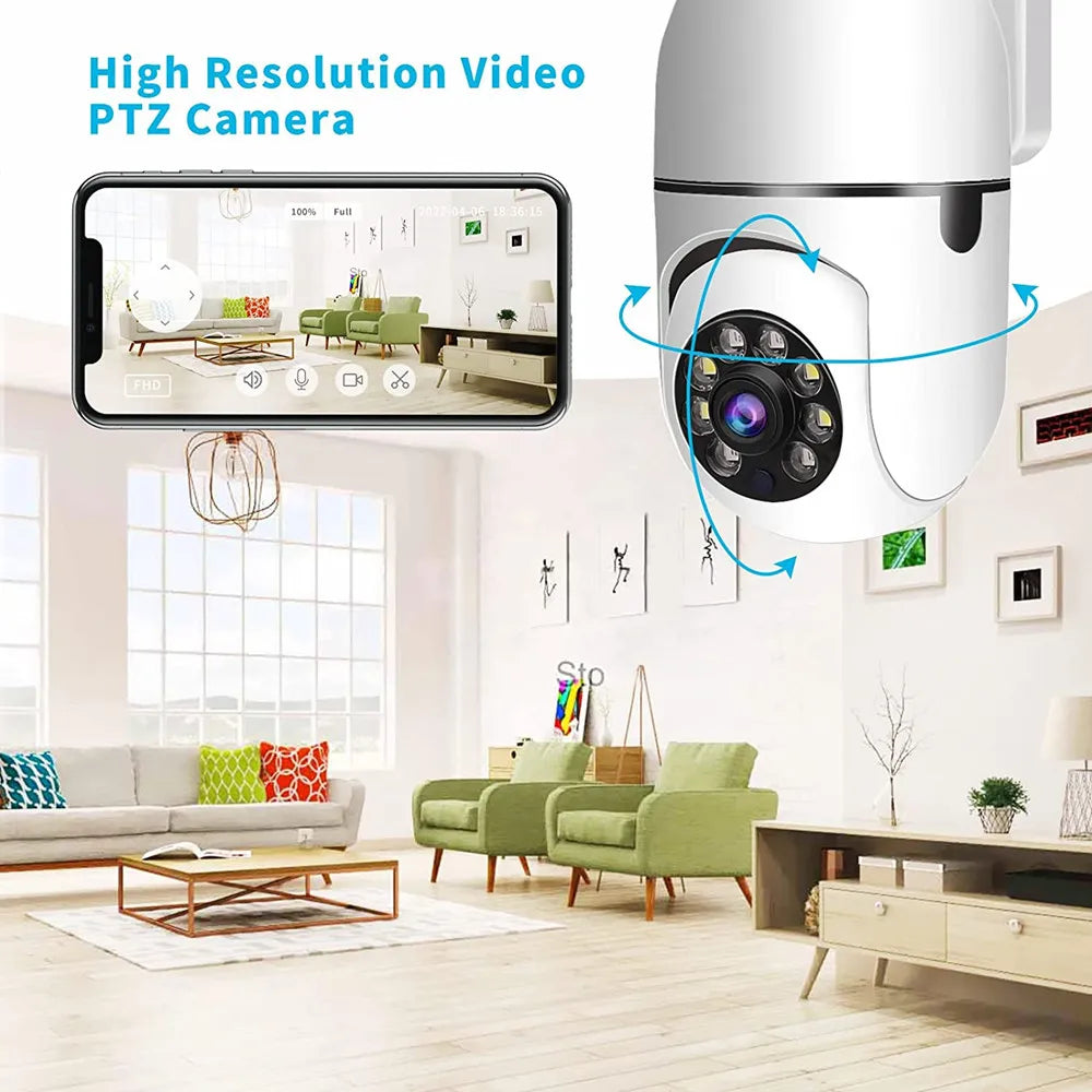 Tuya WiFi IP Camera 1080P HD Wireless Two-way Audio Night Vision Motion Detection Security Cameras Indoor Smart Home Security Peaceful Pleasures Health and Wellness