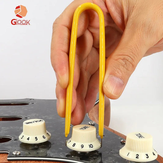 Electric Guitar Knob Puller Cap Clip Tone Volume Service Tool Peaceful Pleasures Health and Wellness
