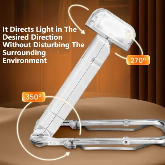 LED USB Rechargeable Clip Book Light – Eye Care Reading Lamp Clip Book Light Peaceful Pleasures Health and Wellness