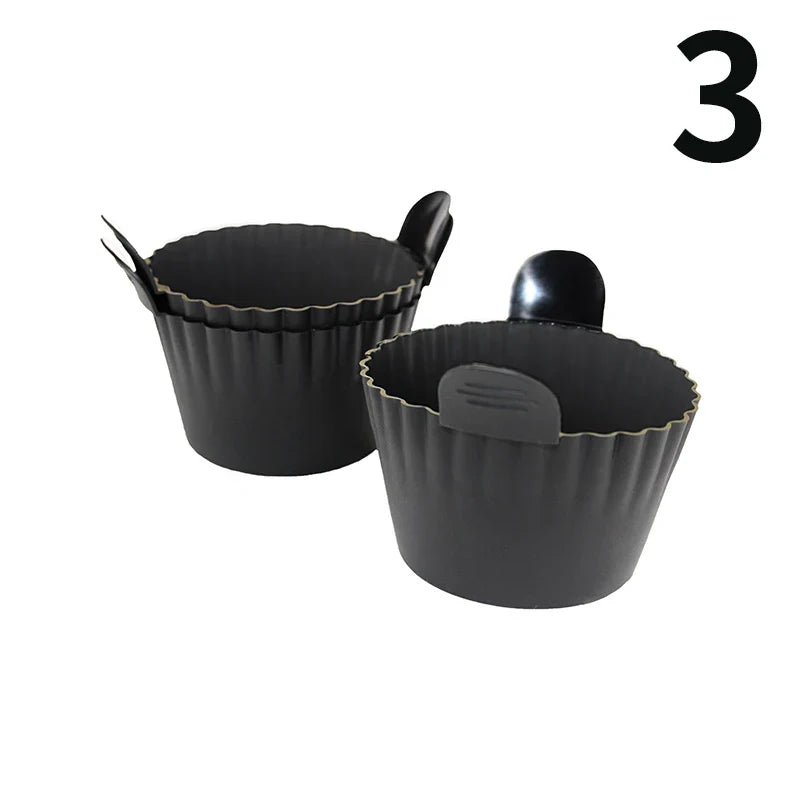 Silicone Air Fryer Egg Poacher & Cupcake Baking Cups – 6 Pack