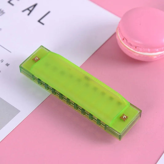 Harmonica Kids 10 Hole Key C Blues Educational Toy Beginners Musical Peaceful Pleasures Health and Wellness
