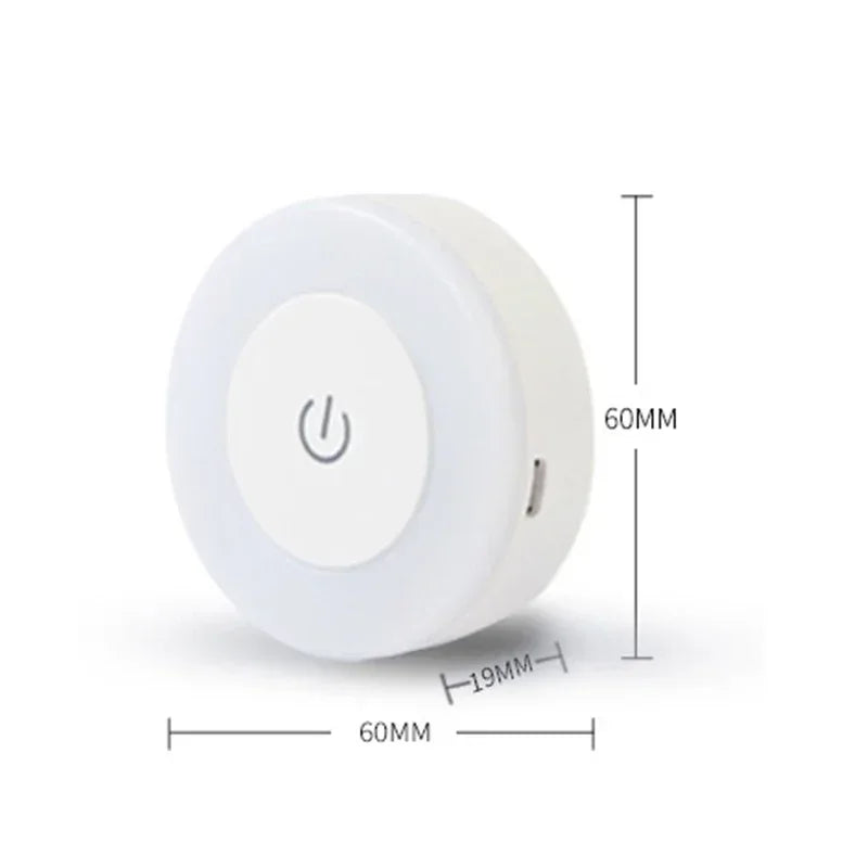 Magnetic LED Night Light – Touch Sensor & USB Rechargeable Lamp LED Night Light Peaceful Pleasures Health and Wellness