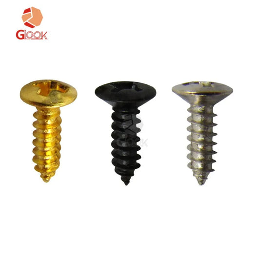 Electric Guitar Accessories Guard Screws 3 12-gold Silver Black Peaceful Pleasures Health and Wellness
