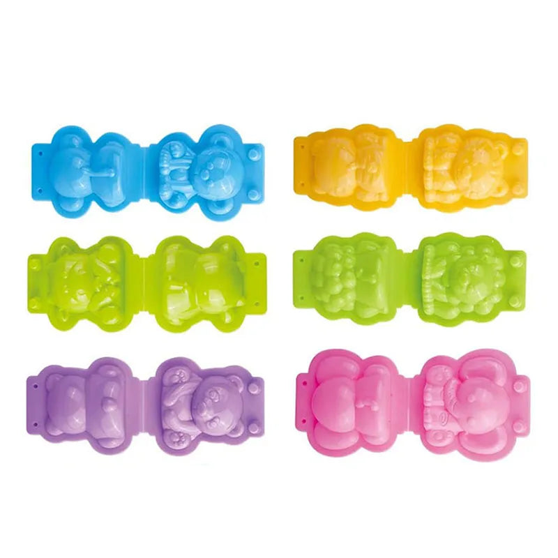 Cartoon 3D Animal Play Dough Molds DIY Creation Tools Kids Toddlers