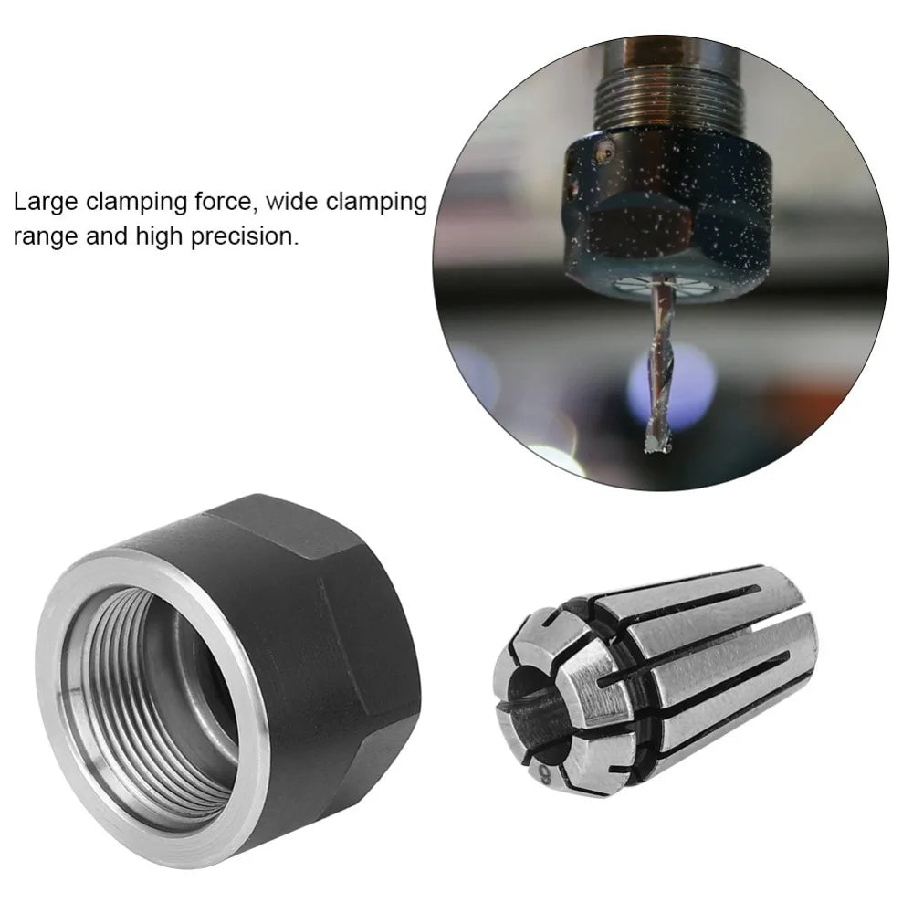 ER11 Collet Chuck & Clamping Nut Set – 1/4 Inch, 2 PCS