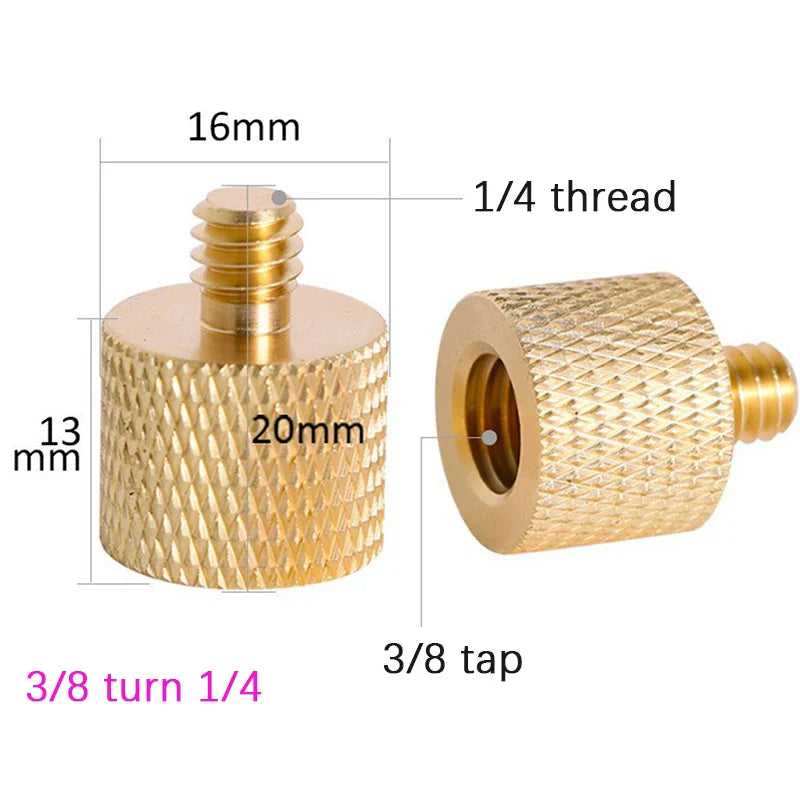 Camera Screw Adapter 5/8 to 3/8 to 1/4" | Tripod & Monopod Mount
