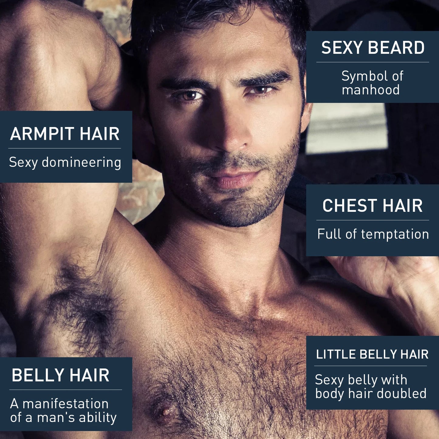 Men's Beard & Hair Growth Essential Oil – 50ml Nourishing Treatment