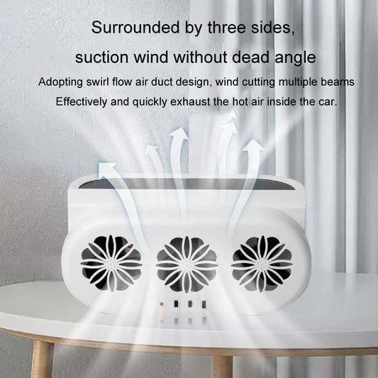 Wholesale High Quality USB Plug-In Car Window Exhaust Fan Car Air Circulation Cooling Ventilation Fan Peaceful Pleasures Health and Wellness