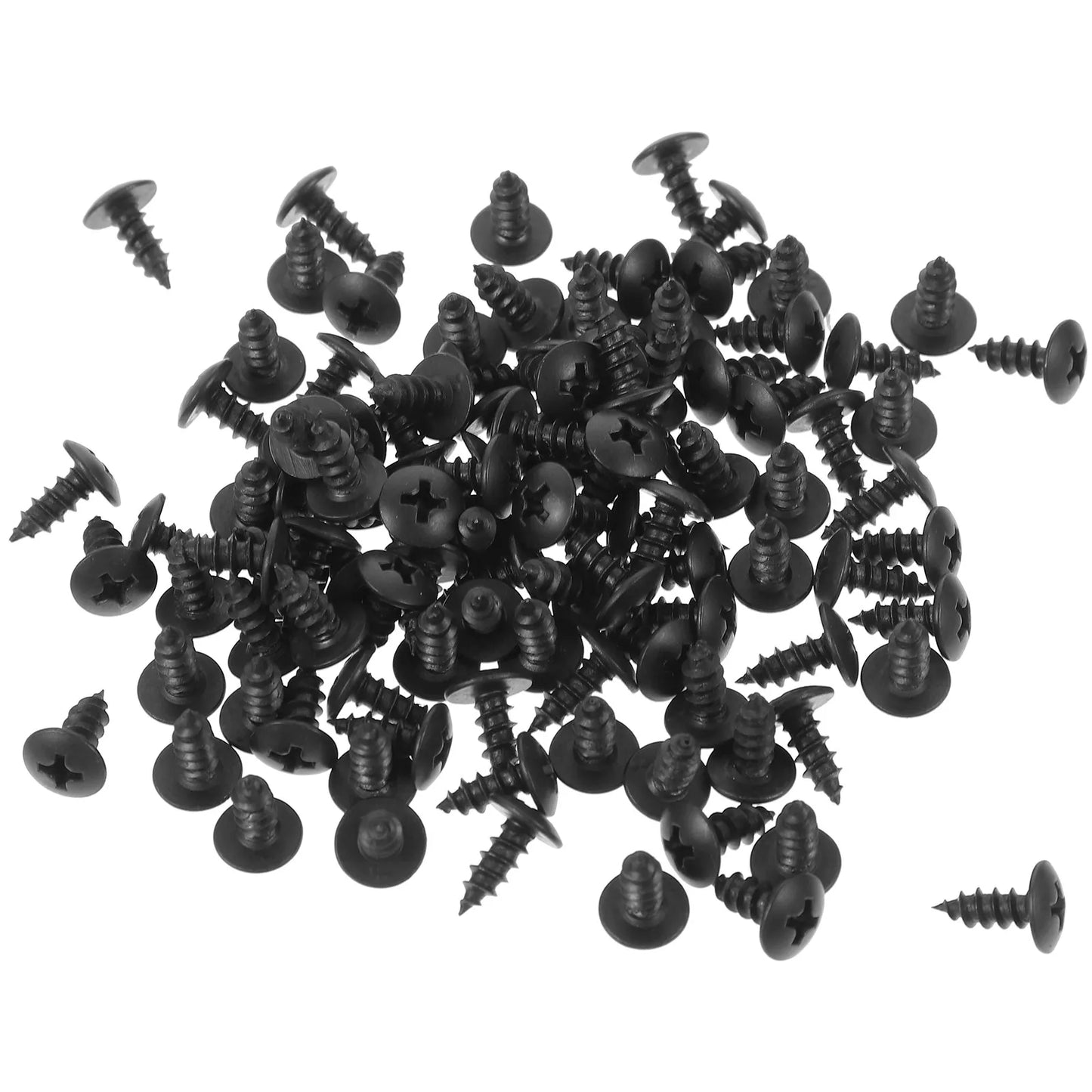 100 Pcs Furniture Screw Fasteners Connector Cabinet Screws Short Black Hardware Tiny Peaceful Pleasures Health and Wellness
