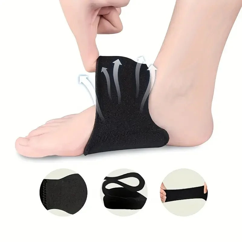 2pcs Compression Arch Support Brace for Men And Women For Flat Feet, High Arches, Fallen Arches, Heel Fatigue Peaceful Pleasures Health and Wellness