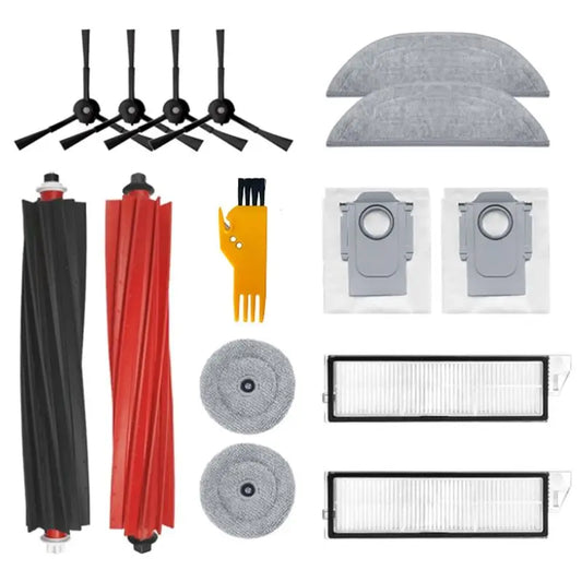 A36T-15 PCS Accessories Kit For Roborock S8 Maxv Ultra Robot Vacuum Parts Roller Side Brushes Filters Mop Cloths Dust Bags Peaceful Pleasures Health and Wellness Default Title