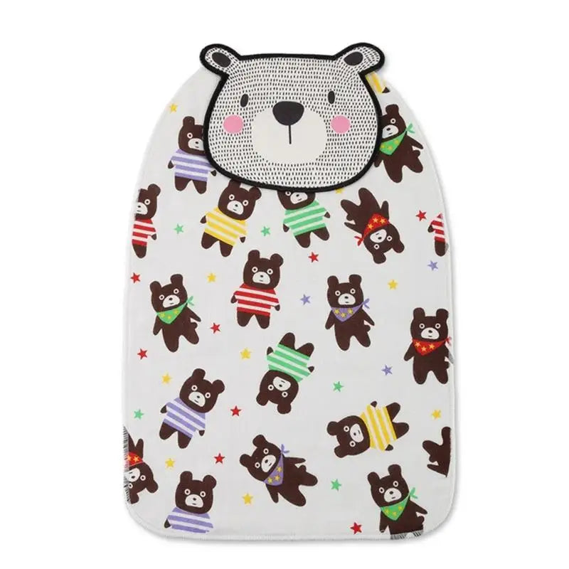 Baby Back Sweat Absorbent Towel | Soft Cotton Cartoon Pad