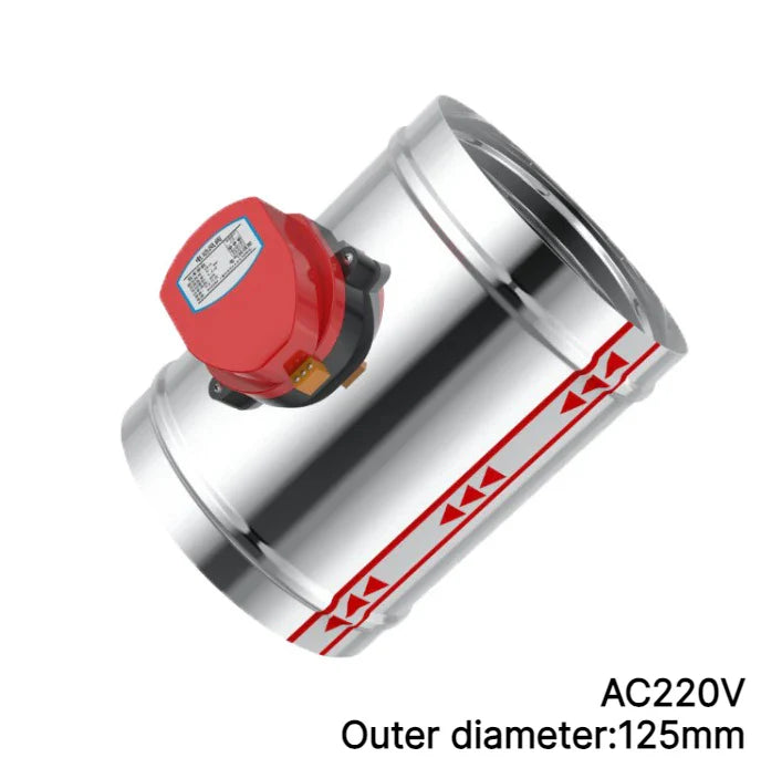 Motorized Air Damper Check Valve 100–200mm | AC 220V DC 12V 24V